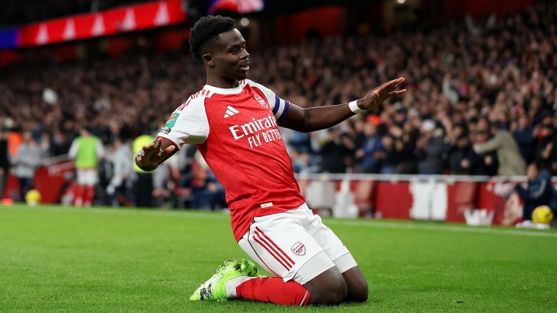 Saka là niềm hy vọng của Arsenal